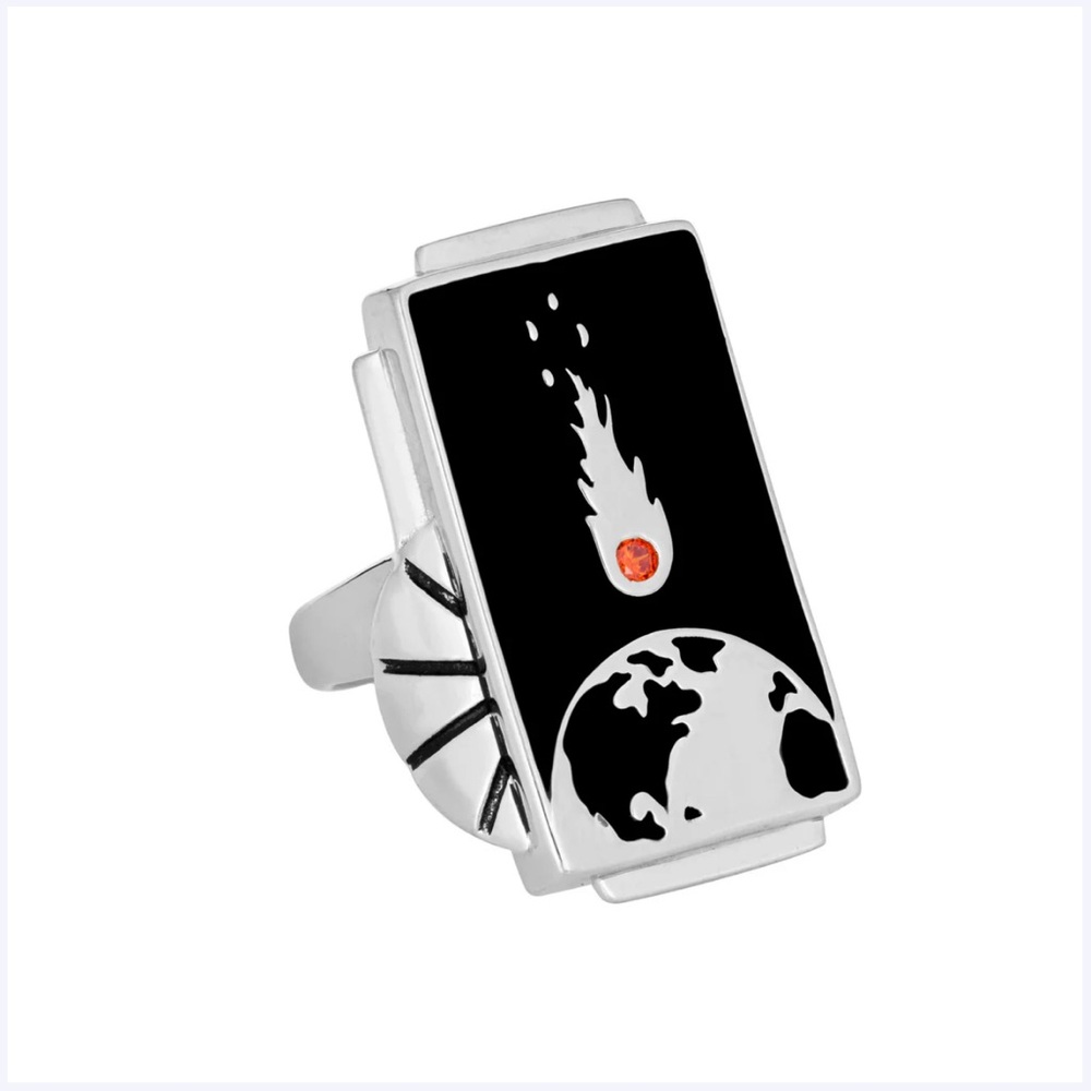 Little Rooms Sterling Silver Doomsday Ring - Size 8